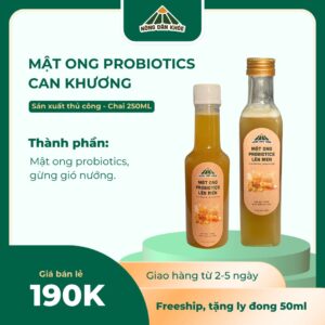Mật Ong Probiotics Can Khương (Gừng nướng)