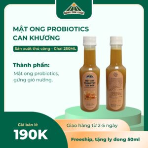 Mật Ong Probiotics Can Khương (Gừng nướng)