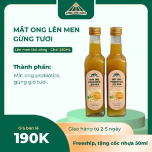 mật ong lên men gừng tươi