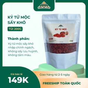 Túi 200g Kỷ tử Mộc sấy khô